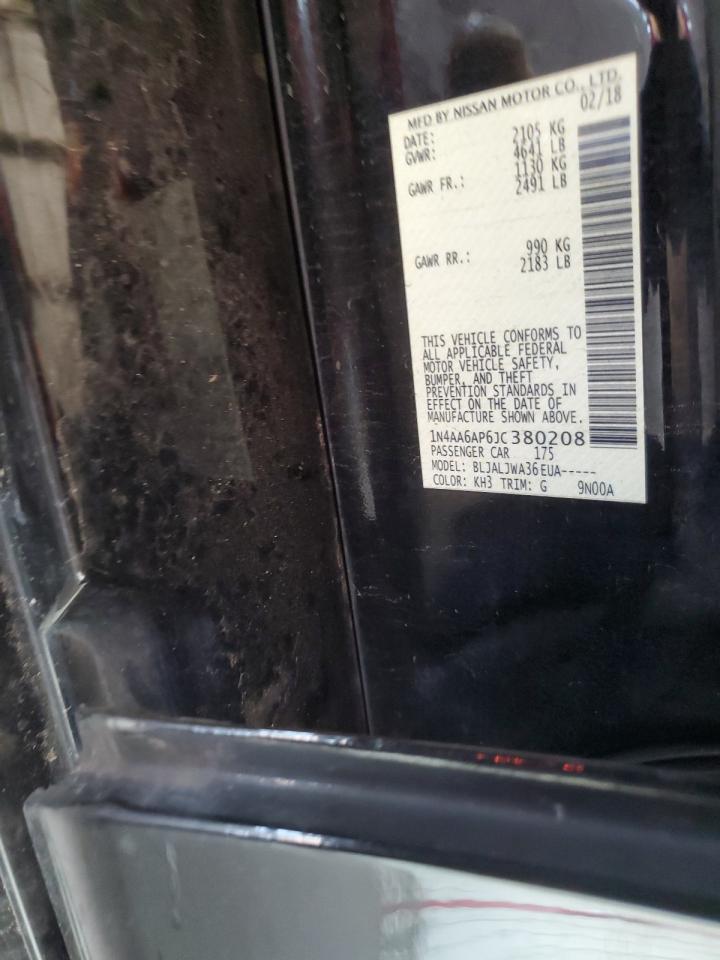 2018 Nissan Maxima 3.5S VIN: 1N4AA6AP6JC380208 Lot: 84297985