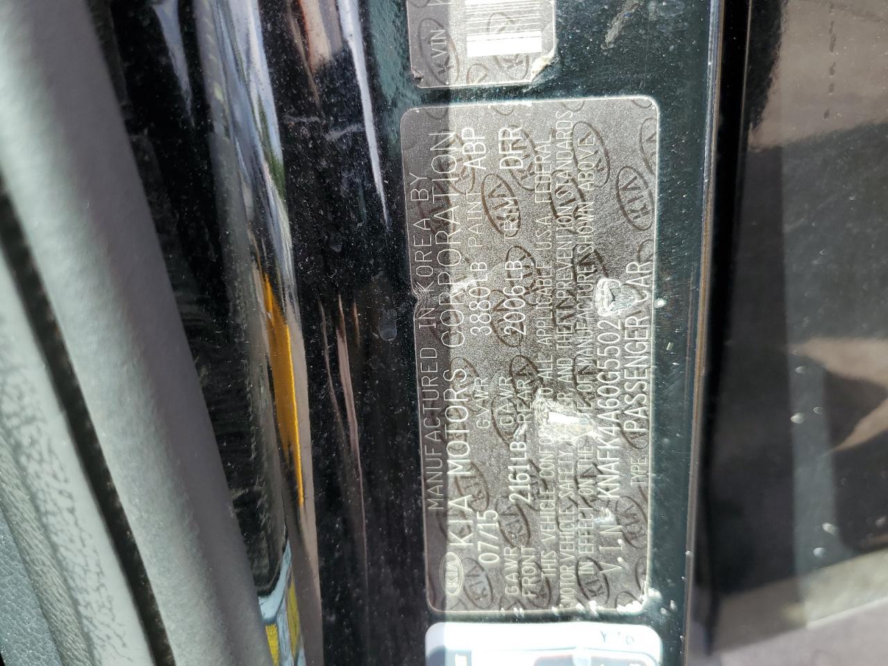 2016 Kia Forte Lx VIN: KNAFK4A60G5502970 Lot: 81192485