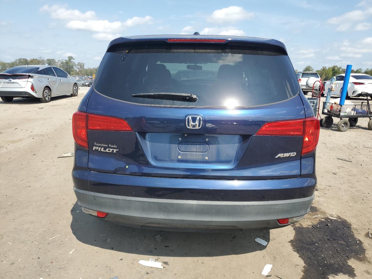 2017 Honda Pilot Exl VIN: 5FNYF6H52HB050836 Lot: 80164745