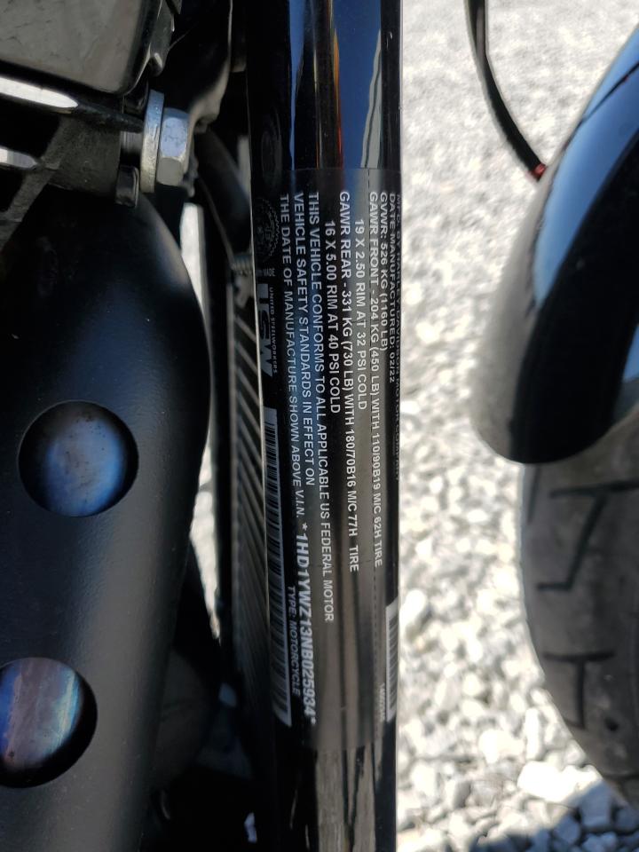 2022 Harley-Davidson Fxlrs VIN: 1HD1YWZ13NB025934 Lot: 71605155