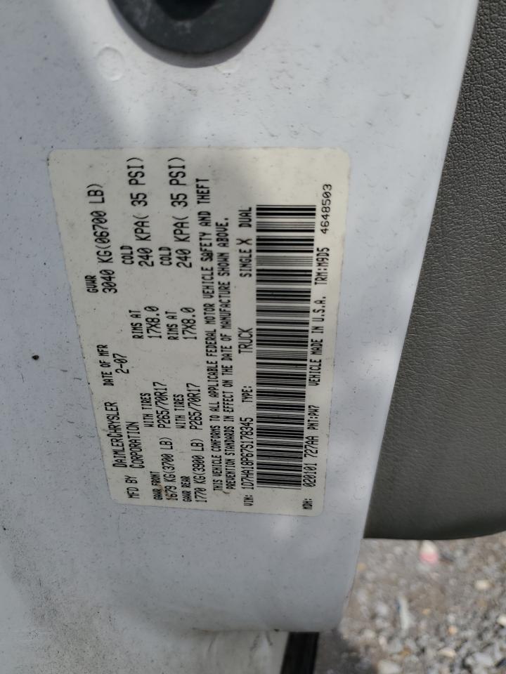 2007 Dodge Ram 1500 St VIN: 1D7HA18P67S178345 Lot: 71252935