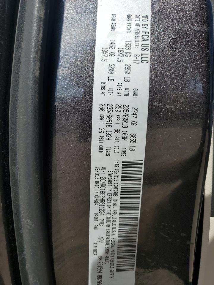 2017 Chrysler Pacifica Touring L VIN: 2C4RC1BG2HR811234 Lot: 82047645