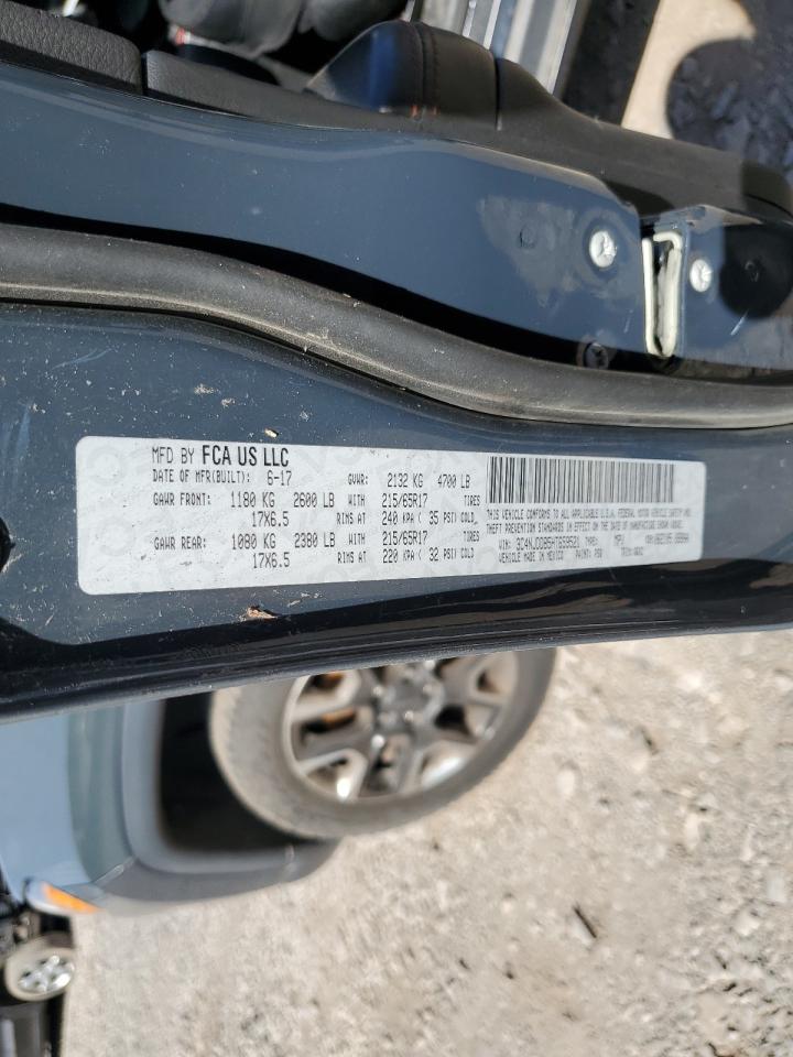 2017 Jeep Compass Trailhawk VIN: 3C4NJDDB5HT659521 Lot: 81015705