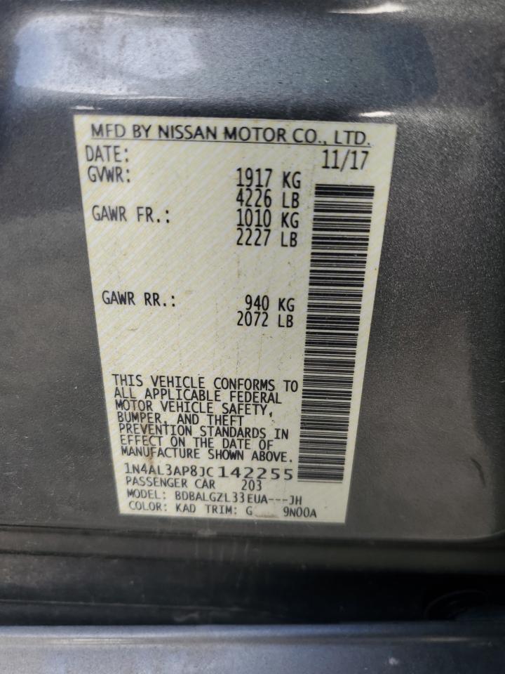 2018 Nissan Altima 2.5 VIN: 1N4AL3AP8JC142255 Lot: 84221155