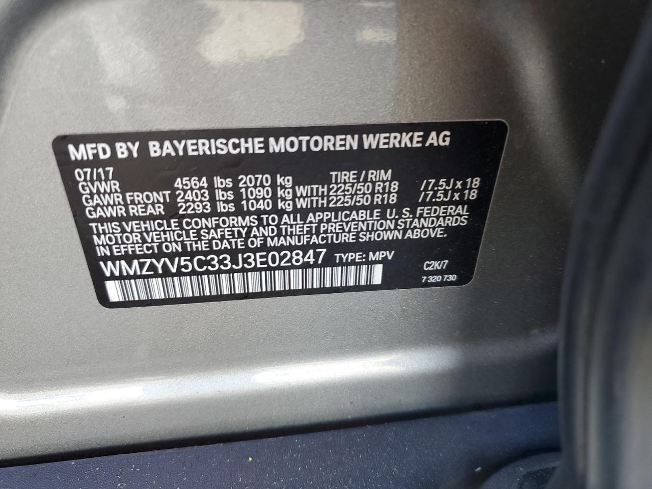 2018 Mini Cooper Countryman All4 VIN: WMZYV5C33J3E02847 Lot: 80296555