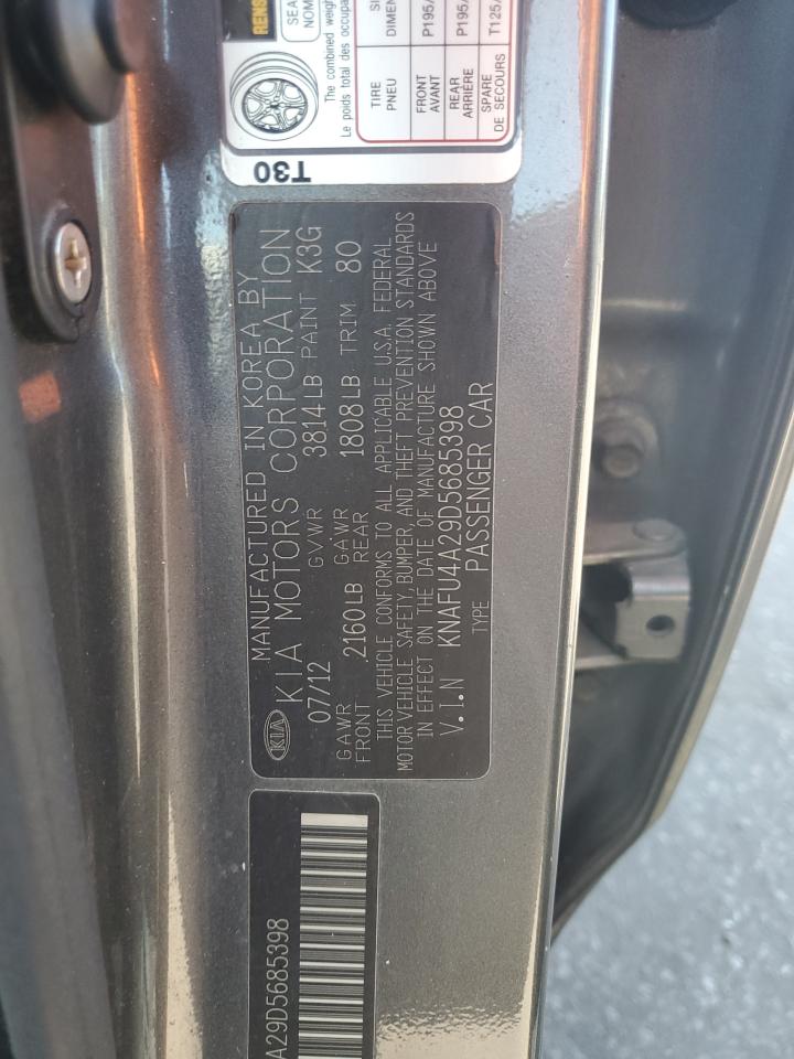 2013 Kia Forte Ex VIN: KNAFU4A29D5685398 Lot: 80781225