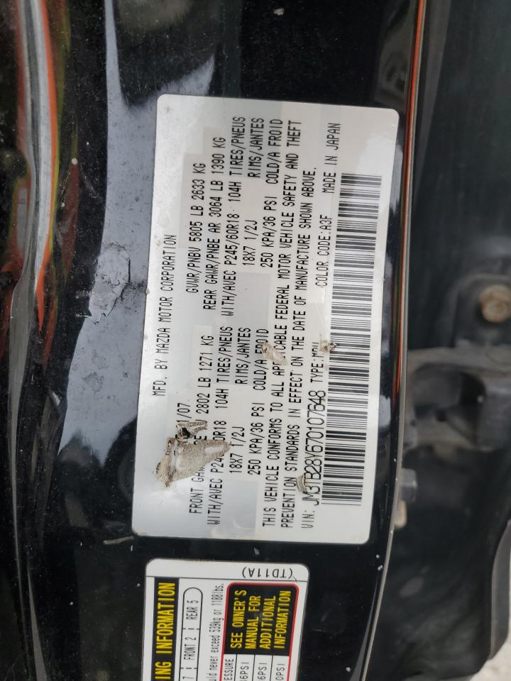 2007 Mazda Cx-9 VIN: JM3TB28Y670107648 Lot: 71111975