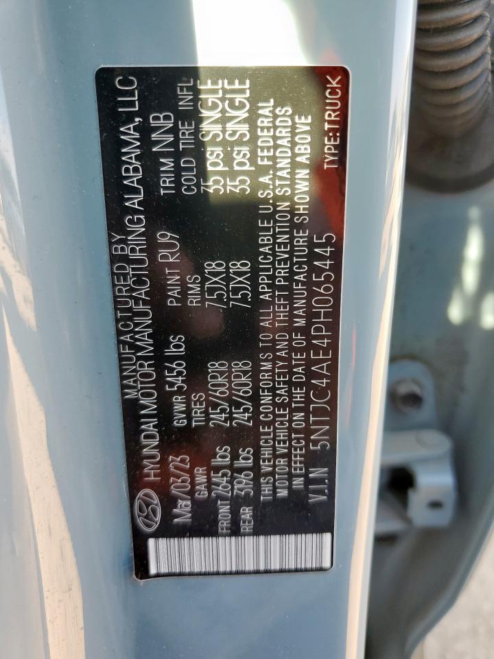 2023 Hyundai Santa Cruz Sel VIN: 5NTJC4AE4PH065445 Lot: 81304385