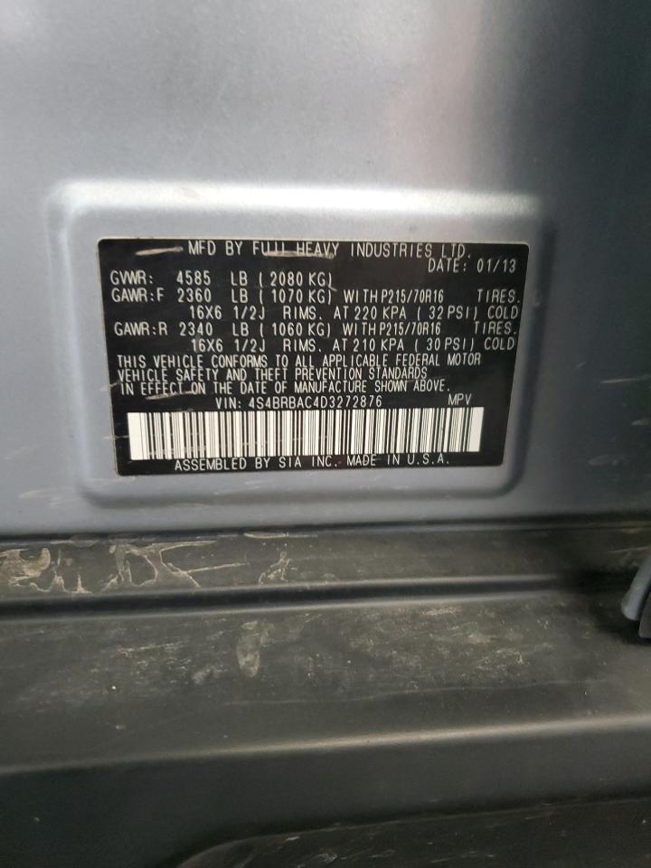 2013 Subaru Outback 2.5I VIN: 4S4BRBAC4D3272876 Lot: 81227765