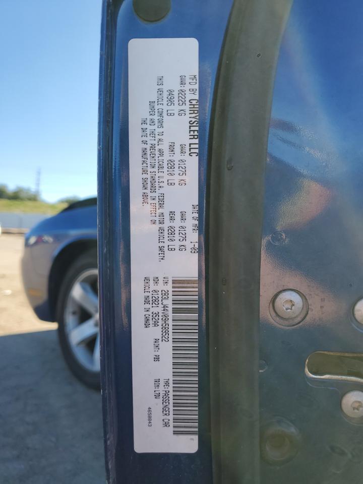 2009 Dodge Challenger Se VIN: 2B3LJ44V09H589522 Lot: 84022225