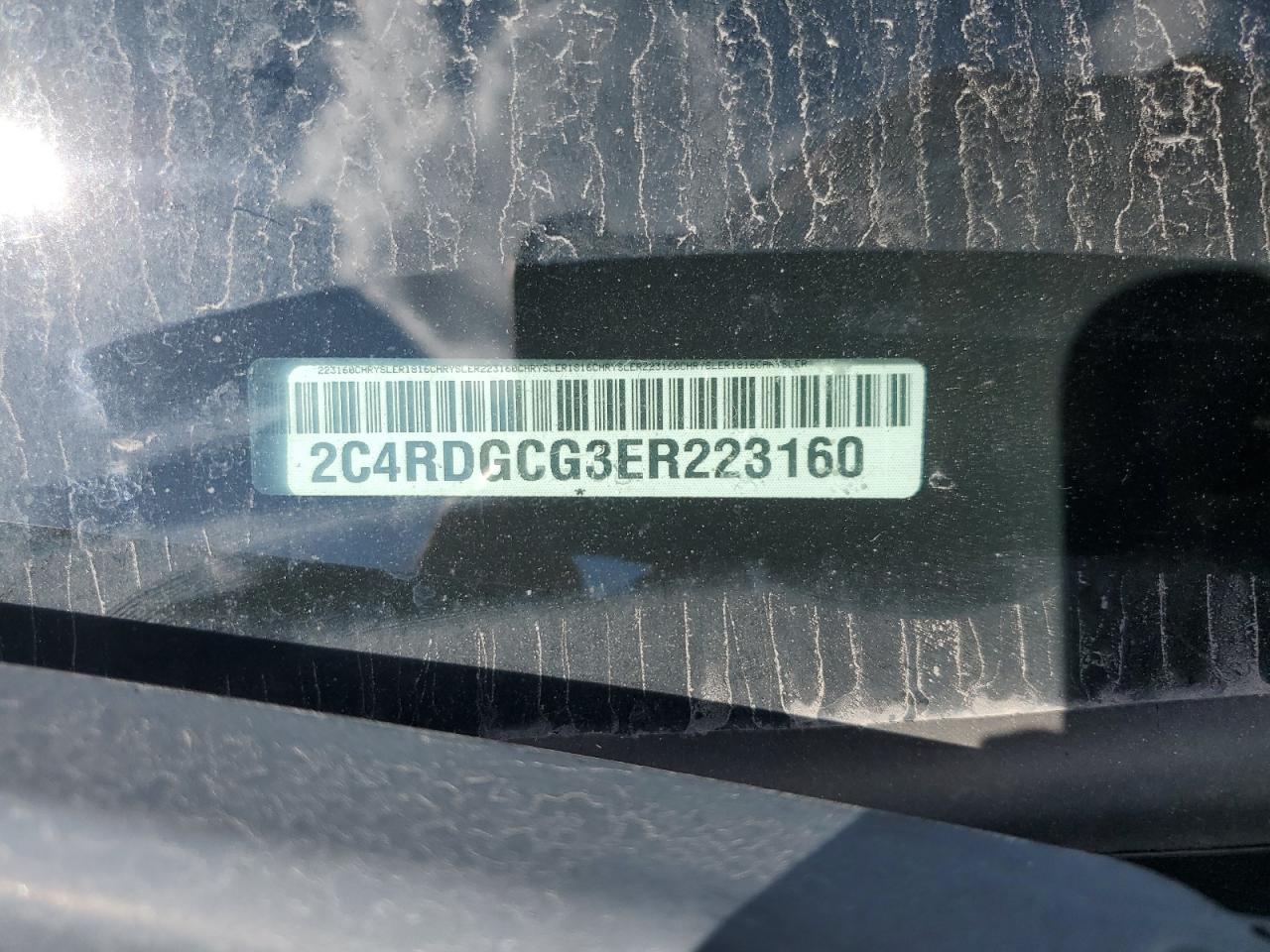 2014 Dodge Grand Caravan Sxt VIN: 2C4RDGCG3ER223160 Lot: 71495595