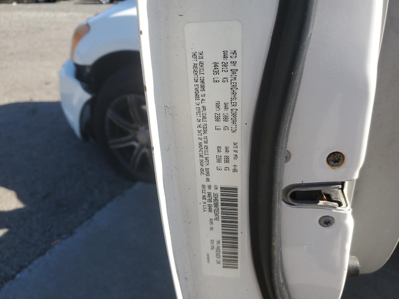 2007 Dodge Caliber VIN: 1B3HB28B07D534702 Lot: 80118255