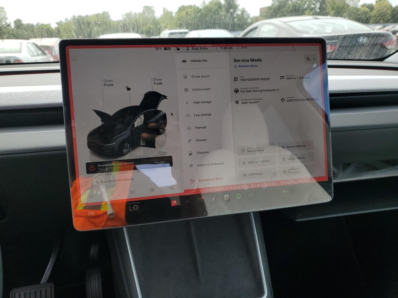 2026 Tesla Model Y VIN: 7SAYGDEE9TF342310 Lot: 81294125