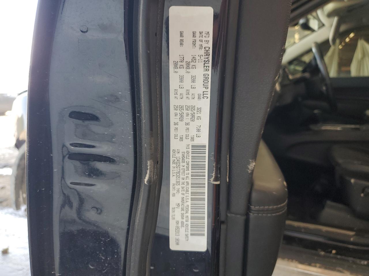 2011 Dodge Durango Citadel VIN: 1D4SD5GT7BC651365 Lot: 71823405