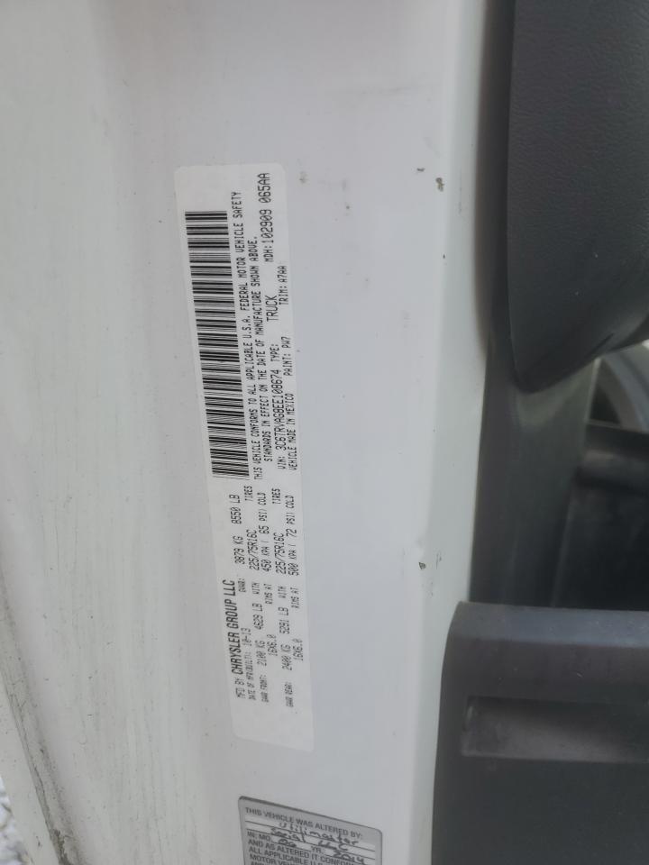 2014 Ram Promaster 1500 1500 Standard VIN: 3C6TRVAG8EE108674 Lot: 80625185