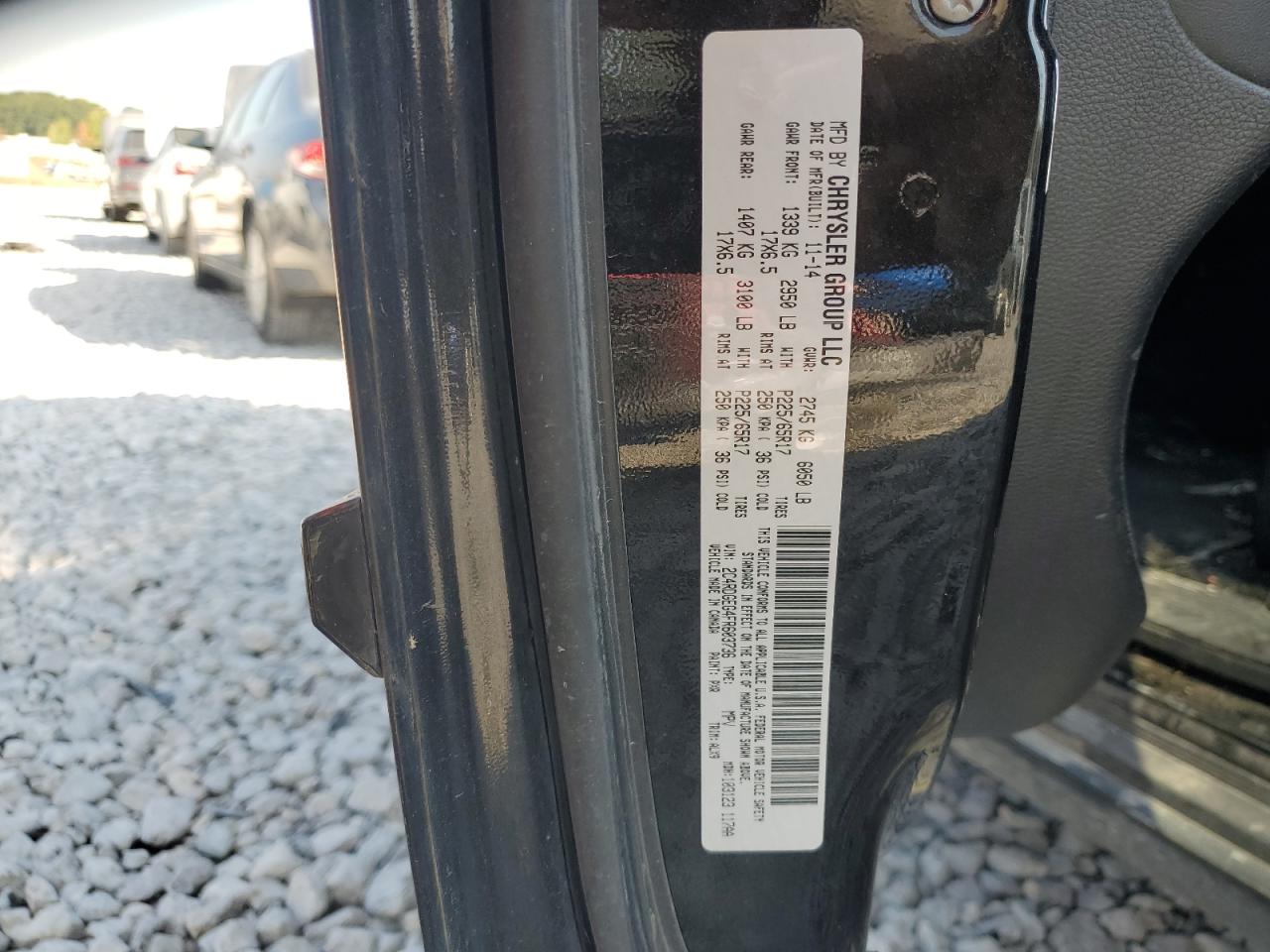 2015 Dodge Grand Caravan R/T VIN: 2C4RDGEG4FR603736 Lot: 81186615