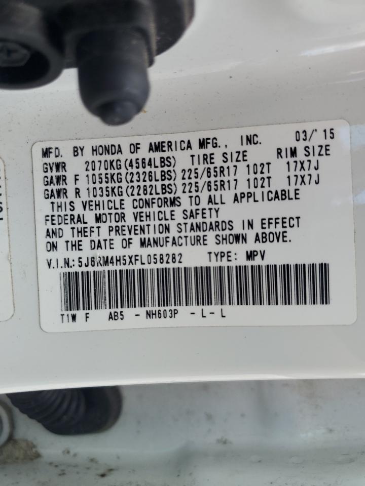 2015 Honda Cr-V Ex VIN: 5J6RM4H5XFL058282 Lot: 71626275