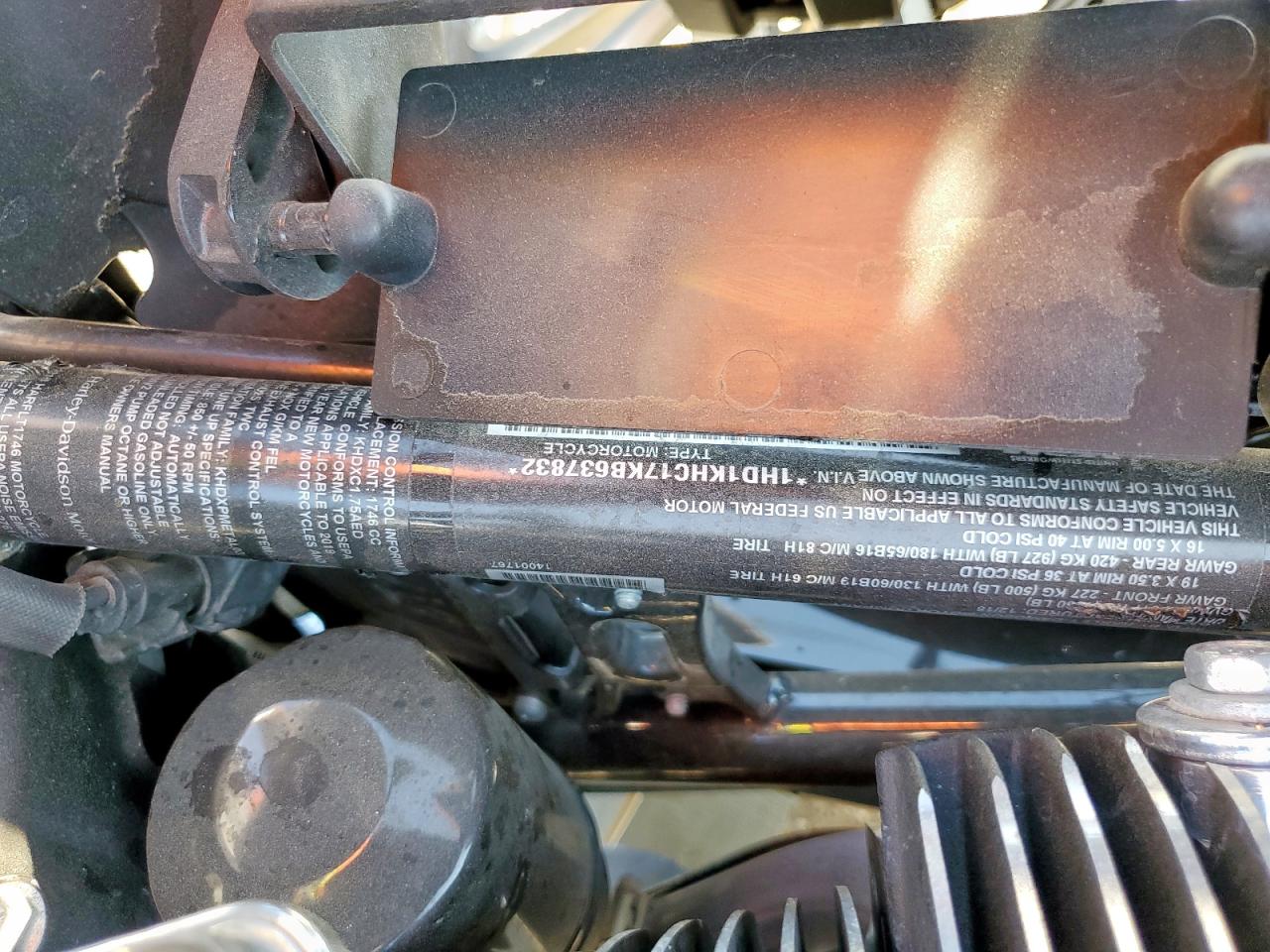 2019 Harley-Davidson Fltrx VIN: 1HD1KHC17KB637832 Lot: 81564685