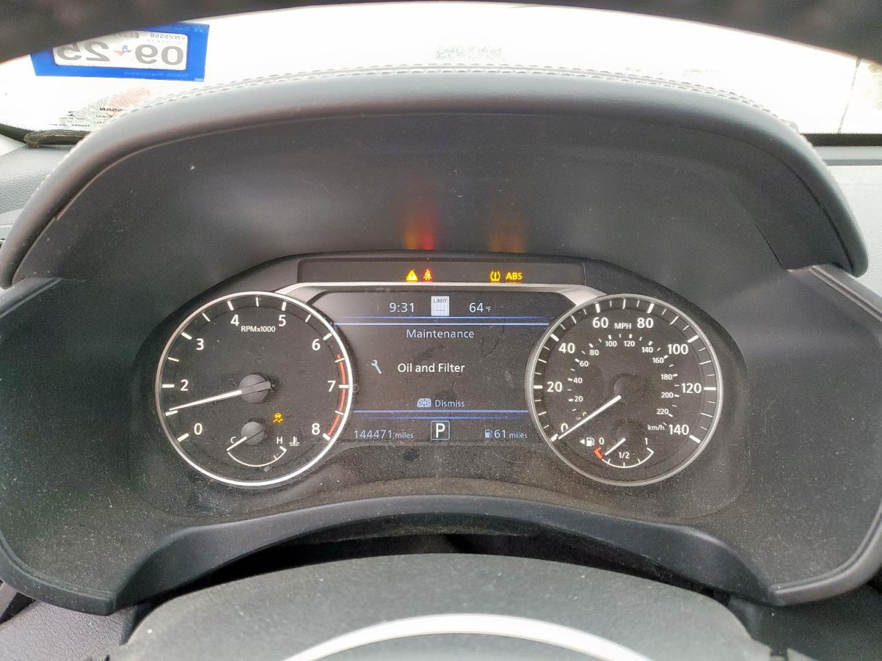 2019 Nissan Altima Sl VIN: 1N4BL4EV5KC216249 Lot: 84353975