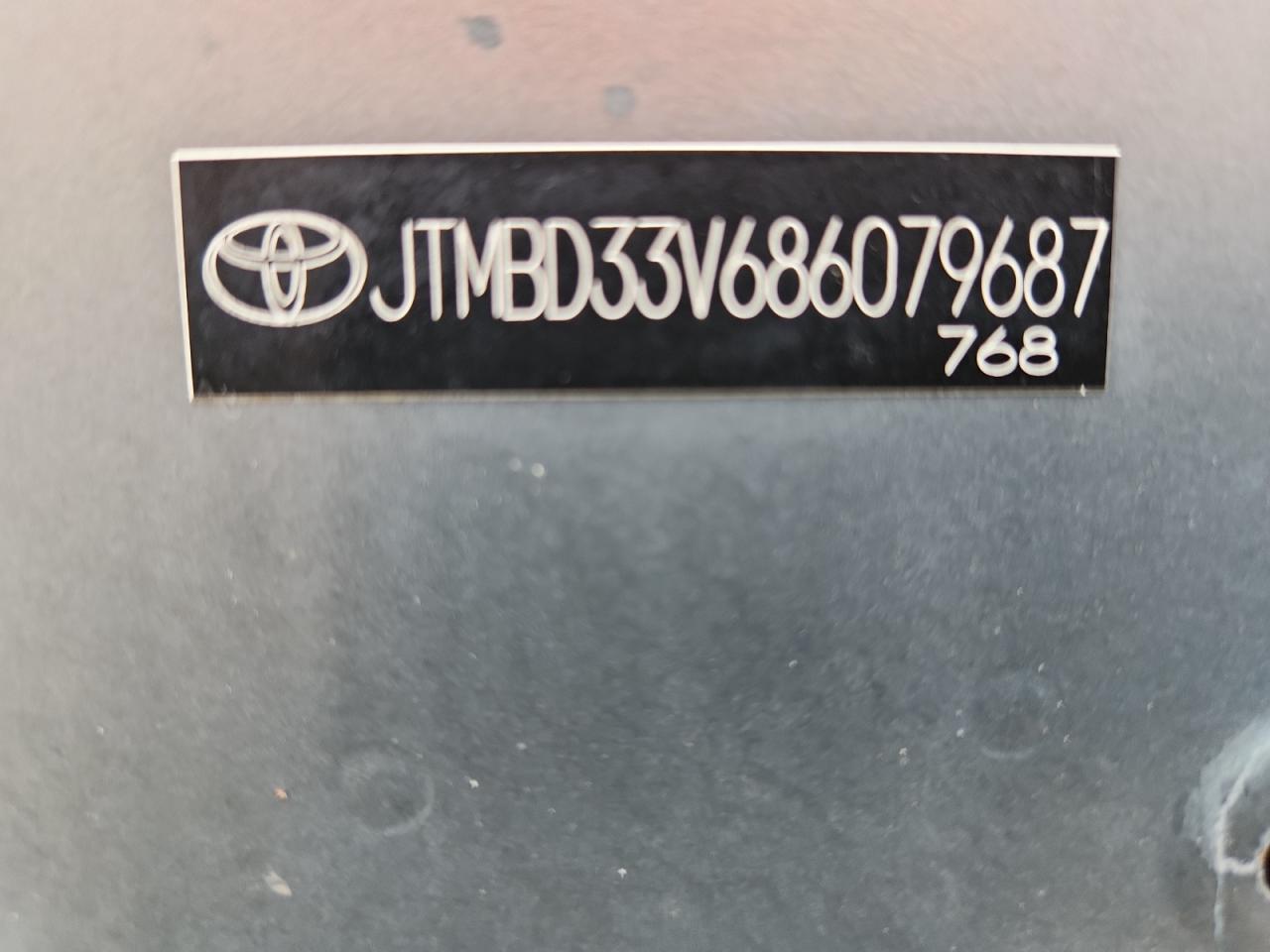 2008 Toyota Rav4 VIN: JTMBD33V686079687 Lot: 81705785