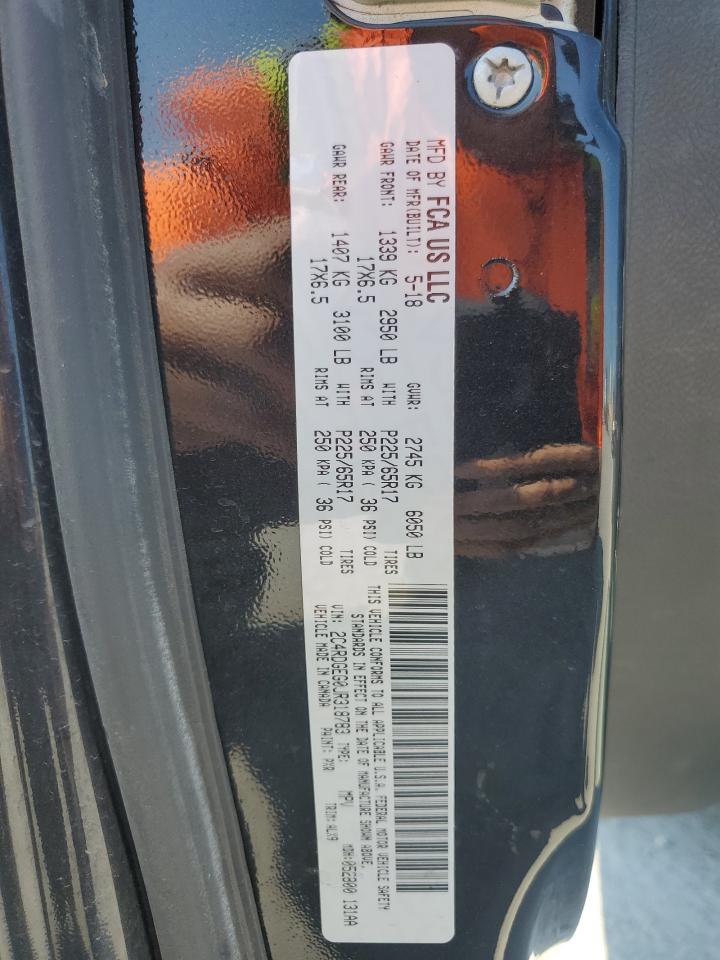 2018 Dodge Grand Caravan Gt VIN: 2C4RDGEG0JR318783 Lot: 80809625