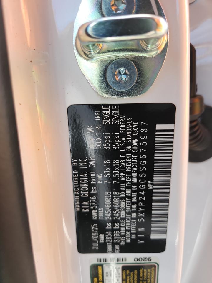 2025 Kia Telluride Lx VIN: 5XYP24GC5SG675937 Lot: 81487595