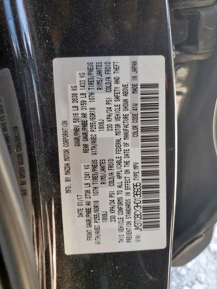 2017 Mazda Cx-9 Touring VIN: JM3TCBCY3H0136935 Lot: 84047885