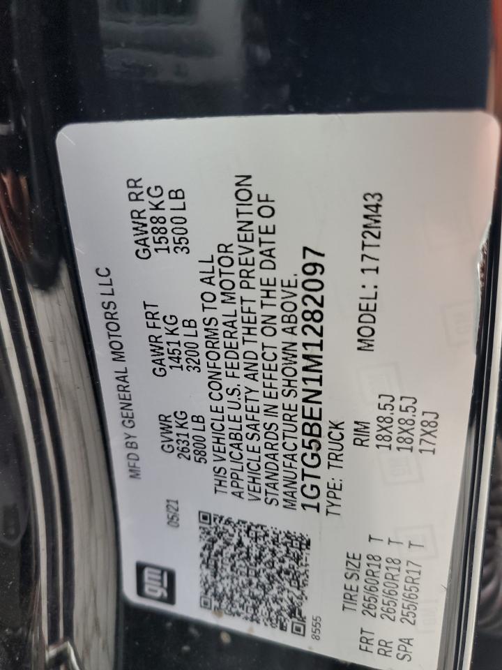 2021 GMC Canyon Elevation VIN: 1GTG5BEN1M1282097 Lot: 71626595