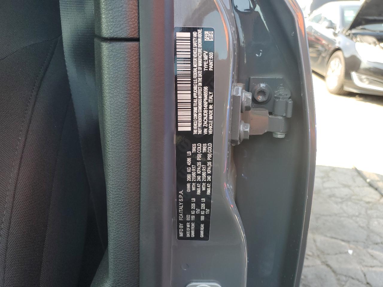 2022 Jeep Renegade Latitude VIN: ZACNJDB14NPN46556 Lot: 80526315