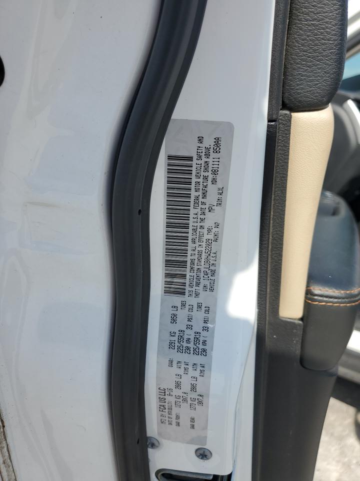 1C4PJLDB0HW522029 2017 Jeep Cherokee Limited