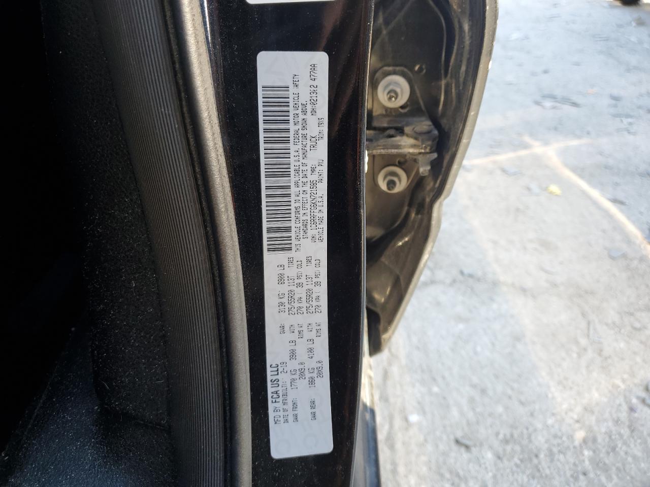 2019 Ram 1500 Big Horn/Lone Star VIN: 1C6RRFFG6KN721585 Lot: 84276955