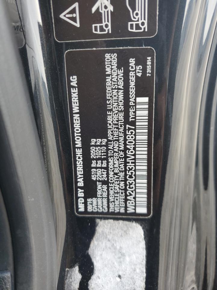 2017 BMW M240Xi VIN: WBA2G3C53HV640857 Lot: 84039045