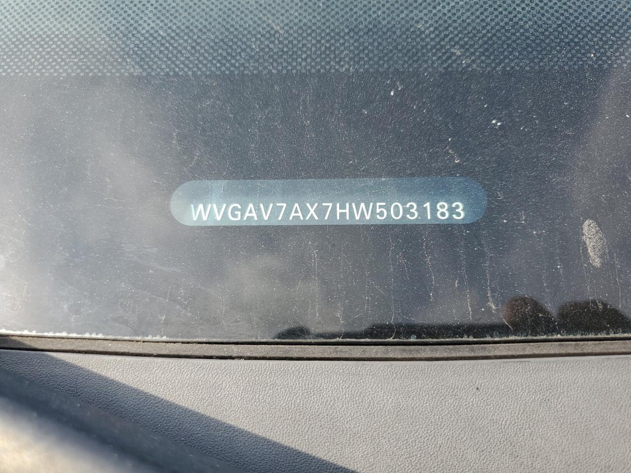 2017 Volkswagen Tiguan S VIN: WVGAV7AX7HW503183 Lot: 81049885