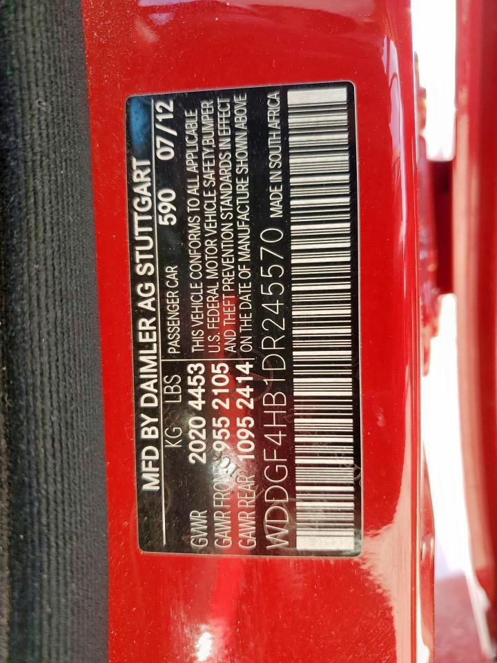 2013 Mercedes-Benz C 250 VIN: WDDGF4HB1DR245570 Lot: 84709355