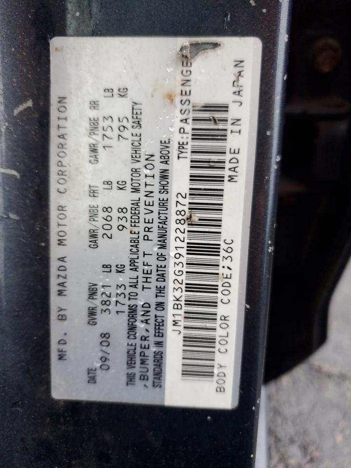2009 Mazda 3 I VIN: JM1BK32G391228872 Lot: 80869925