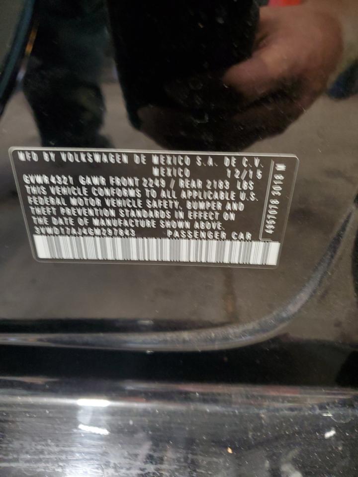 2016 Volkswagen Jetta Sport VIN: 3VWD17AJ4GM297843 Lot: 83797055