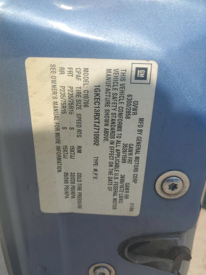 1996 GMC Yukon VIN: 1GKEC13RXTJ710992 Lot: 81232355