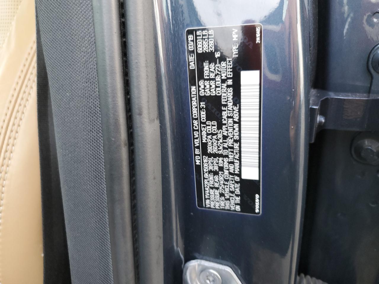 2019 Volvo Xc90 T6 Inscription VIN: YV4A22PL6K1506162 Lot: 84181105