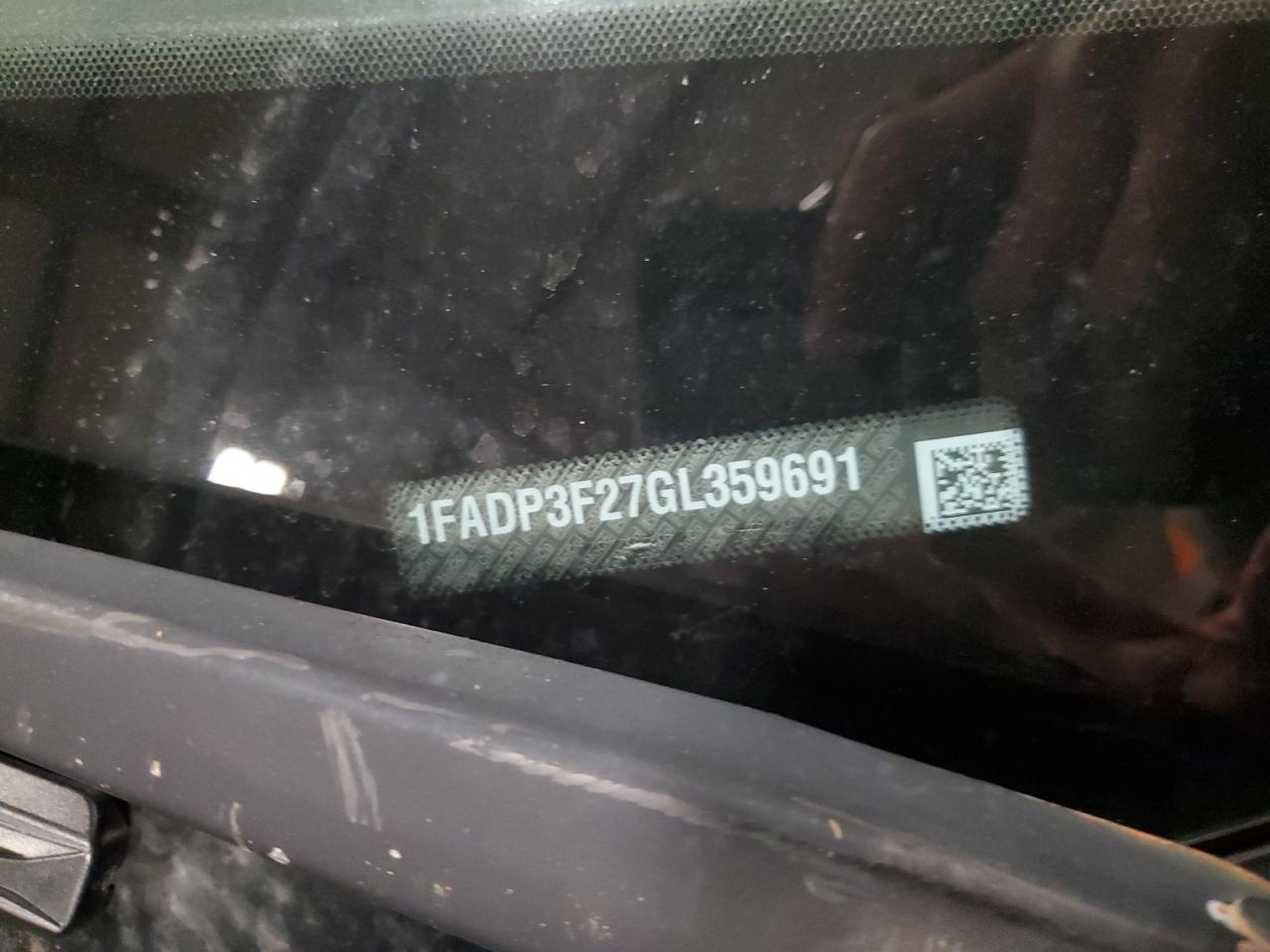 2016 Ford Focus Se VIN: 1FADP3F27GL359691 Lot: 82056305