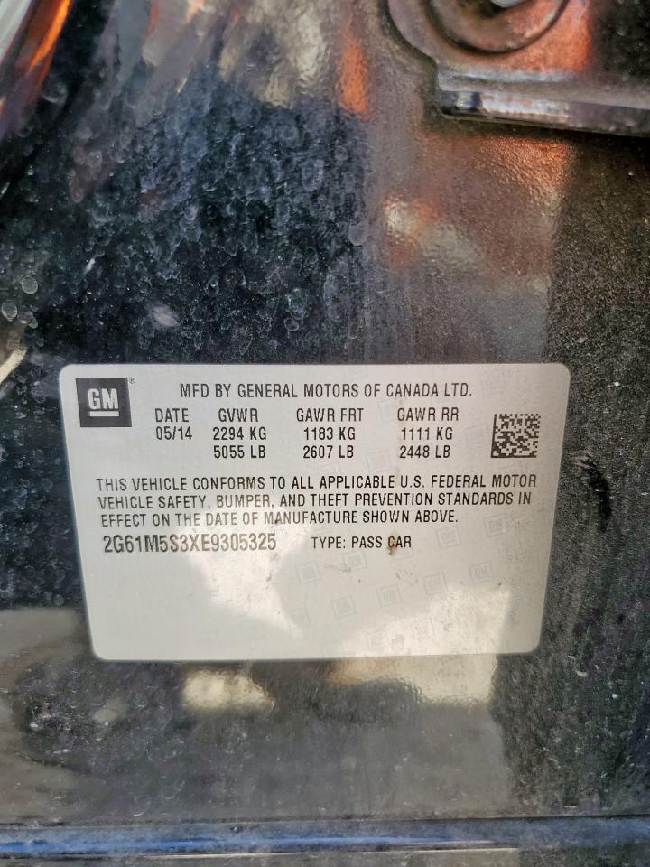 2014 Cadillac Xts Luxury Collection VIN: 2G61M5S3XE9305325 Lot: 70805695