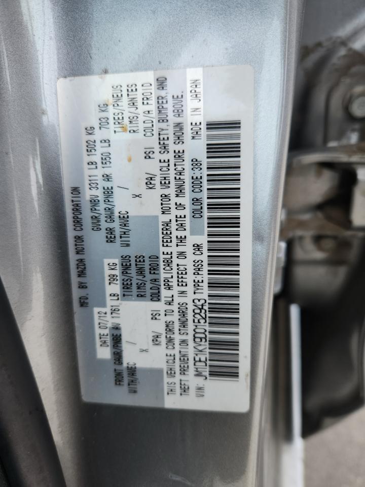 2013 Mazda Mazda2 VIN: JM1DE1KY9D0152943 Lot: 81650705