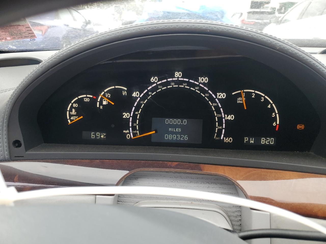 2001 Mercedes-Benz S 600 VIN: WDBNG78J31A137032 Lot: 72049965