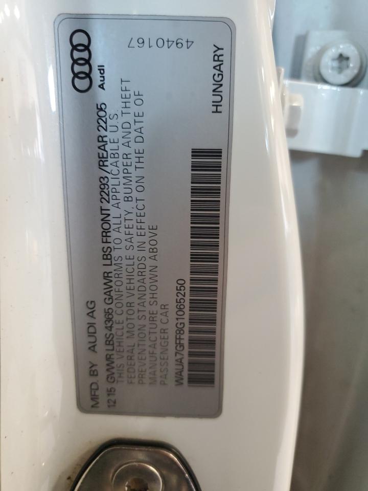 2016 Audi A3 Premium VIN: WAUA7GFF8G1065250 Lot: 82054425