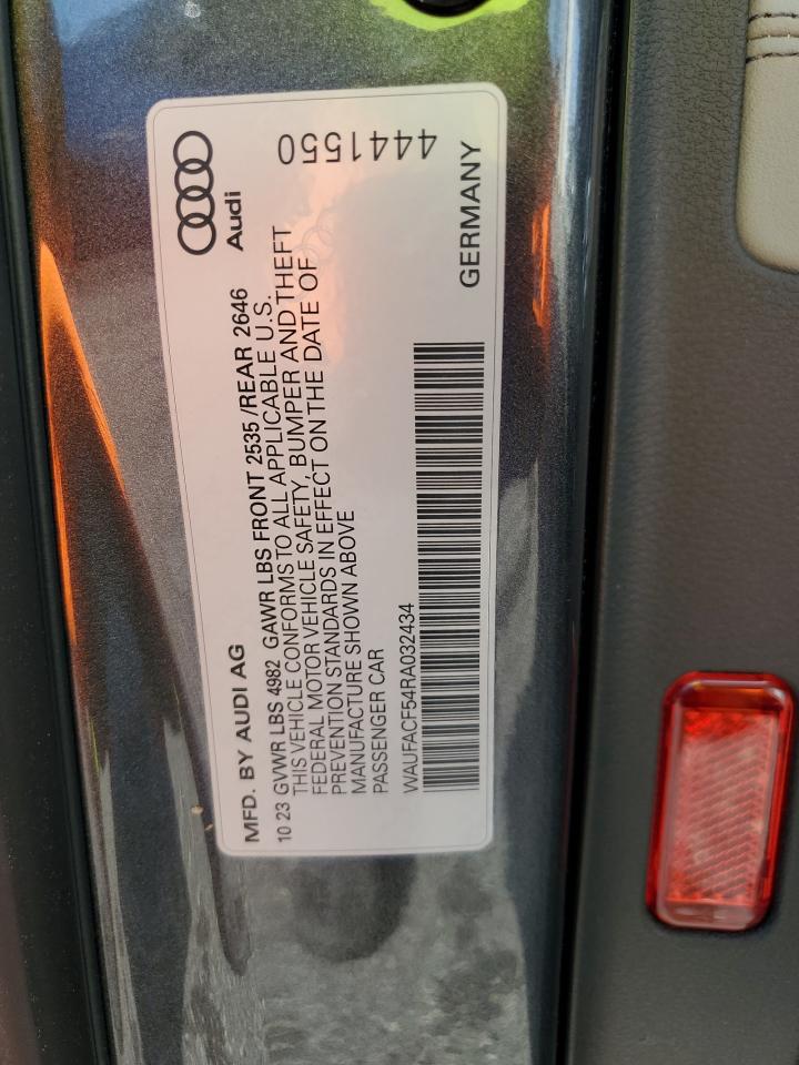 2024 Audi A5 Premium Plus 45 VIN: WAUFACF54RA032434 Lot: 70023495