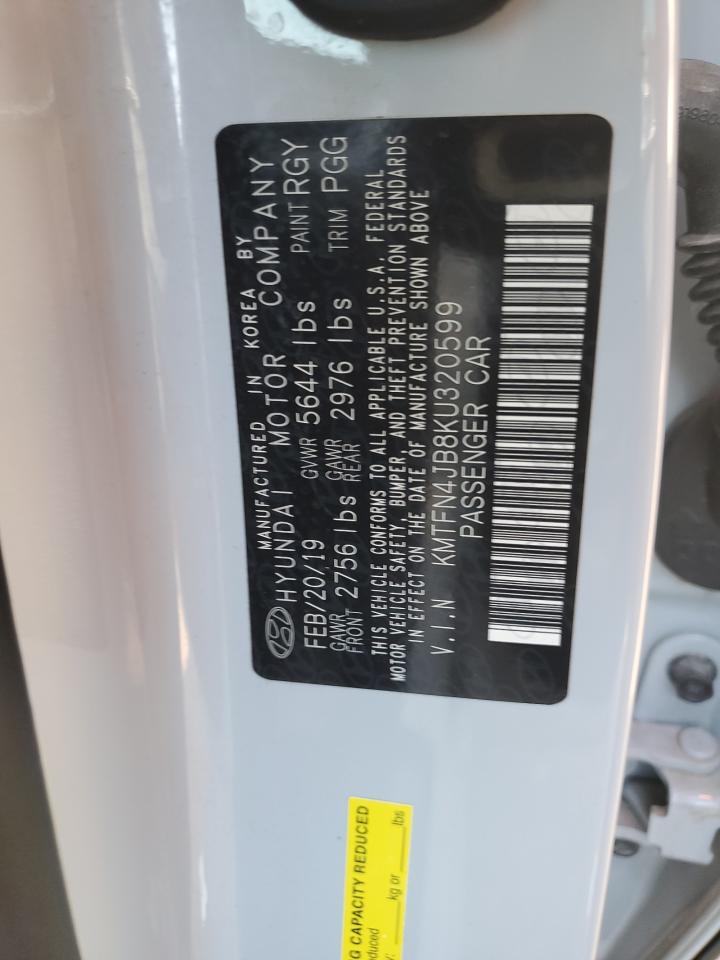 2019 Genesis G80 Base VIN: KMTFN4JB8KU320599 Lot: 71676795