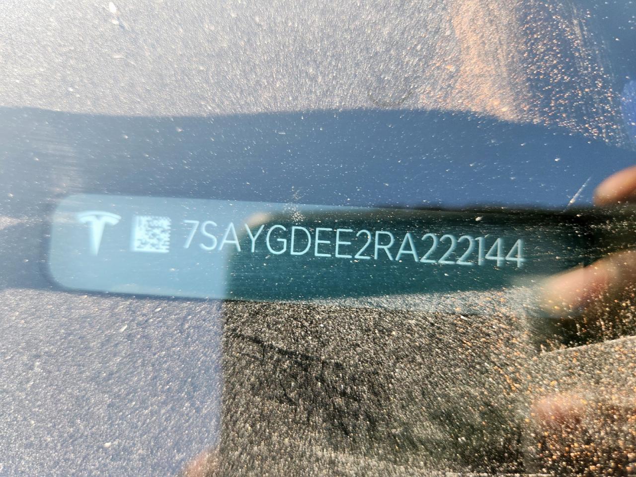 2024 Tesla Model Y VIN: 7SAYGDEE2RA222144 Lot: 80474505