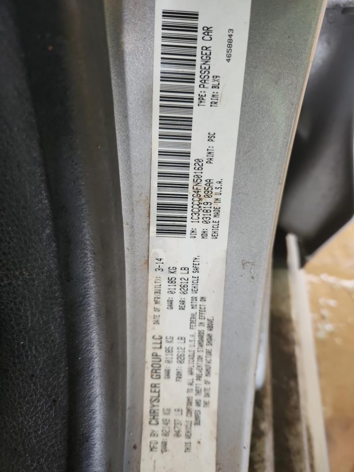 2015 Chrysler 200 C VIN: 1C3CCCCG4FN501620 Lot: 71804385