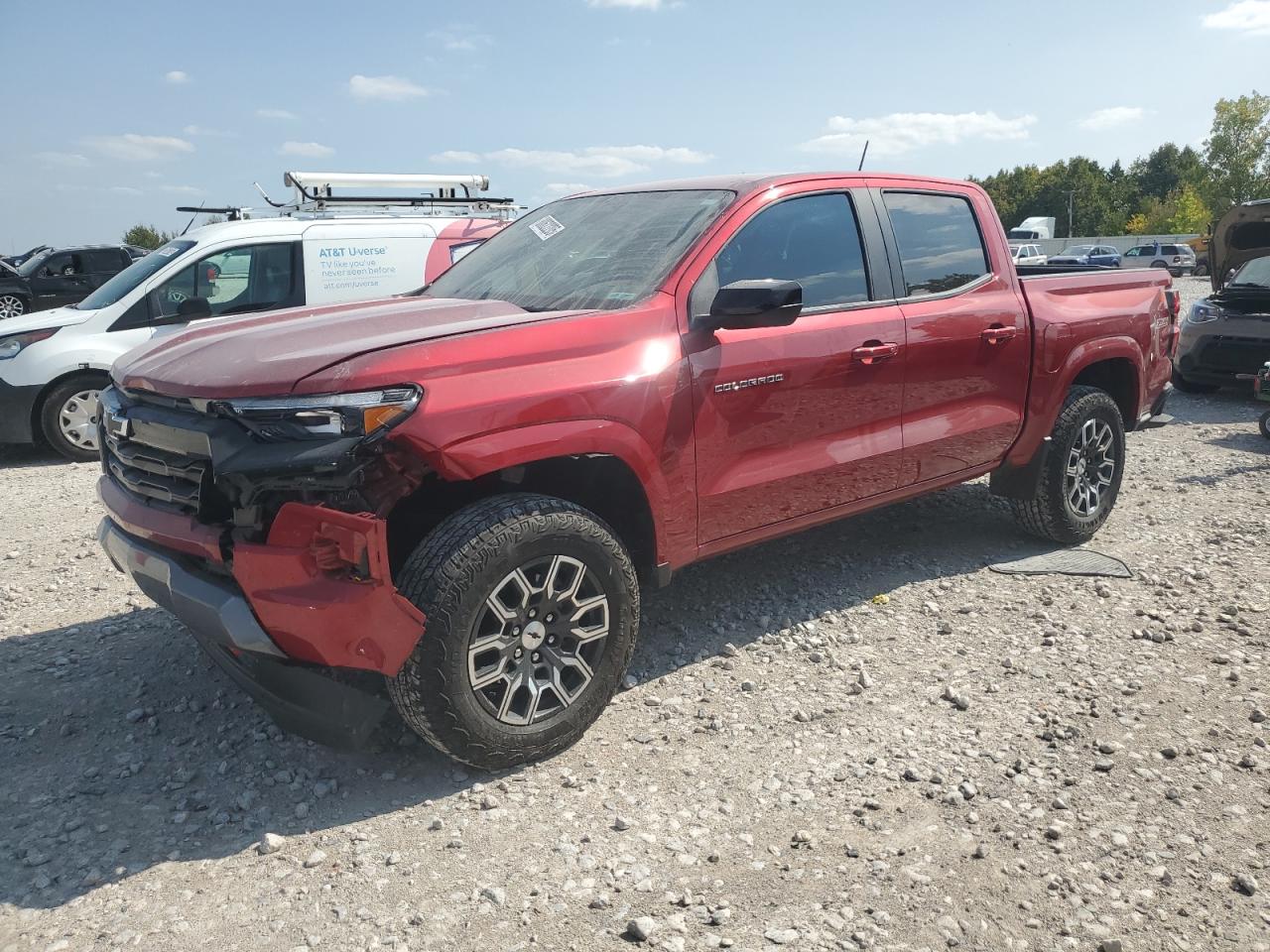 2024 Chevrolet Colorado Z71 red null gas 1GCPTDEK6R1135613 photo #1