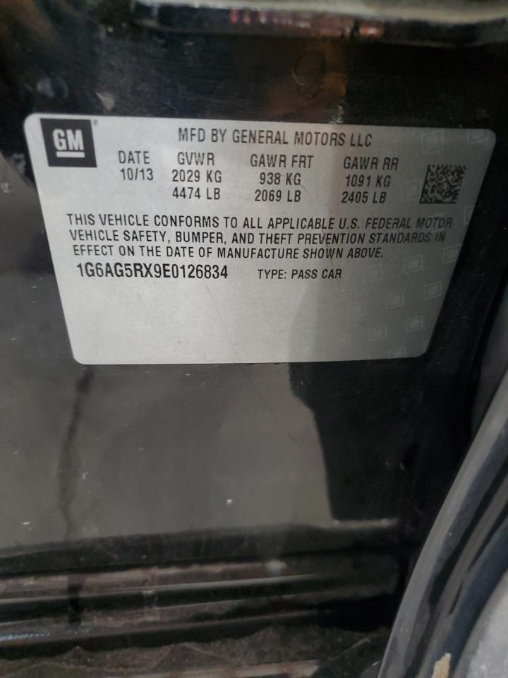 2014 Cadillac Ats VIN: 1G6AG5RX9E0126834 Lot: 82109095