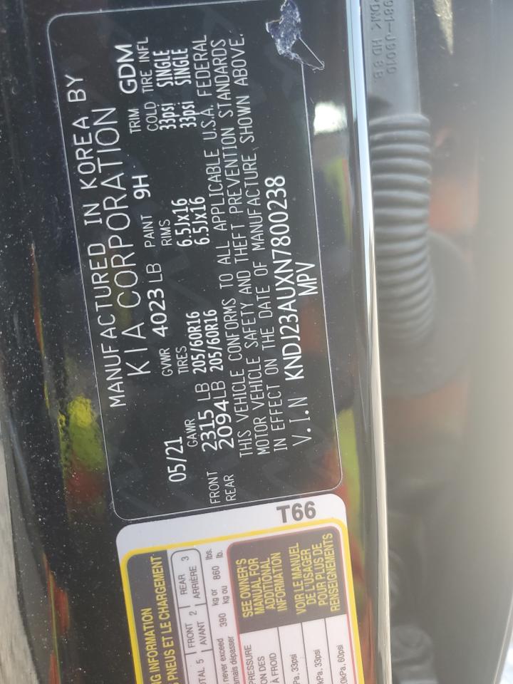 2022 Kia Soul Lx VIN: KNDJ23AUXN7800238 Lot: 80883935